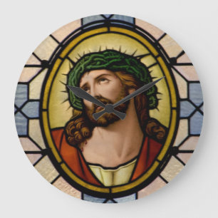 Het Venster Jesus van het Glas in lood Grote Klok