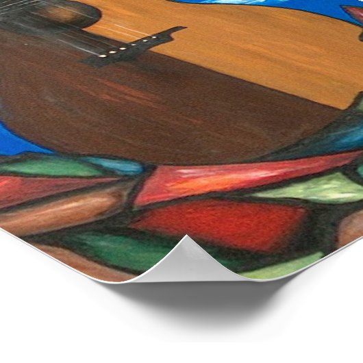 Het venster op gitaar poster (Hoek)