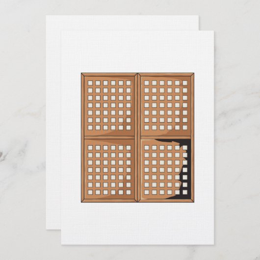 Het venster Panels van het Venster van Capiz Shell Kaart (Voorkant / Achterkant)