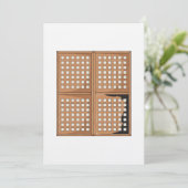 Het venster Panels van het Venster van Capiz Shell Kaart (Staand voorkant)