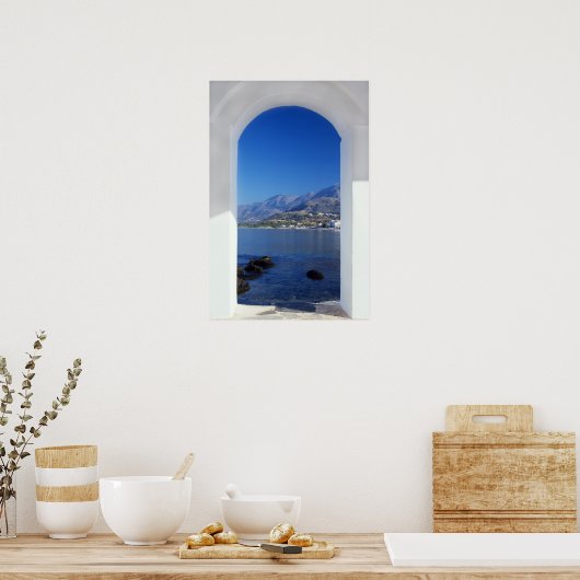 Het venster poster (Keuken)