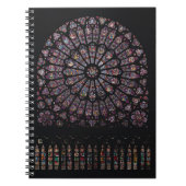 Het venster roos van het Noordtransept dat de Maag Notitieboek (Voorkant)