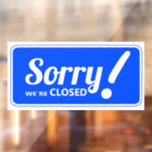 Het venster Sluiten van gesloten winkels is afgelo Raamsticker (Vel 2)