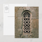 Het venster tracery, van Basilica San Juan Briefkaart (Voorkant / Achterkant)