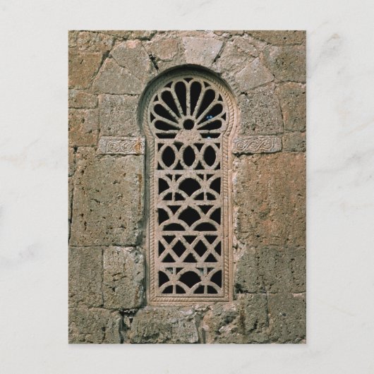 Het venster tracery, van Basilica San Juan Briefkaart (Voorkant)