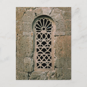 Het venster tracery, van Basilica San Juan Briefkaart