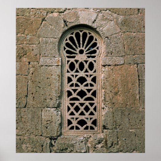 Het venster tracery, van Basilica San Juan Poster (Voorkant)