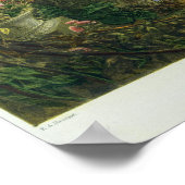 Het venster Trellis, tuinen Trentham Hall Poster (Hoek)