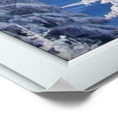 Het venster van de Bomen van de Frosted met een Po Poster (Hoek)