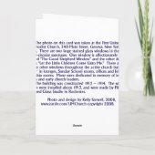 HET VENSTER VAN DE KERK KAART (Achterkant)