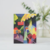 Het venster van de mode door Augustus Macke Briefkaart (Staand voorkant)