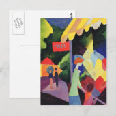 Het venster van de mode door Augustus Macke Briefkaart (Voorkant / Achterkant)