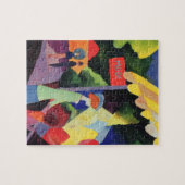 Het Venster van de mode door Augustus Macke,  Fauv Legpuzzel (Horizontaal)