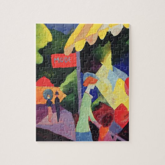 Het Venster van de mode door Augustus Macke,  Fauv Legpuzzel (Verticaal)