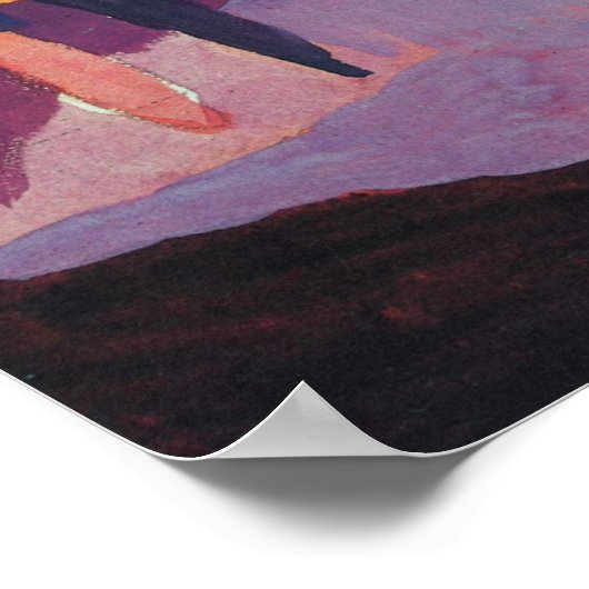 Het Venster van de mode door Augustus Macke,  Fauv Poster (Hoek)