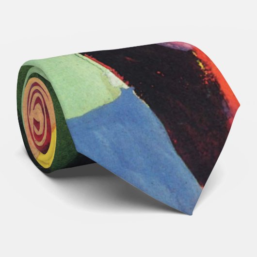 Het Venster van de mode door Augustus Macke,  Fauv Stropdas (Opgerold)