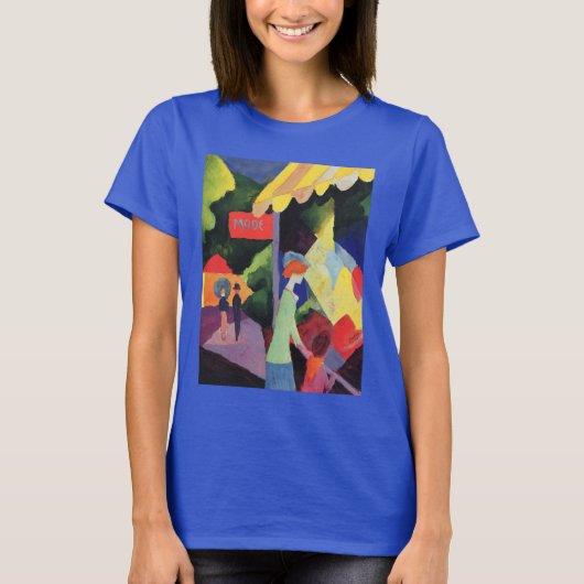 Het Venster van de mode door Augustus Macke,  Fauv T-shirt (Voorkant)