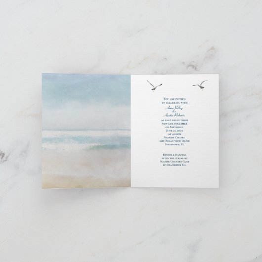 Het Venster van de Oceaan van de bruiloft met zees (Binnen)