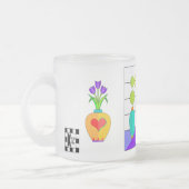 Het Venster van het Afbeelding van het Glas in loo Matglas Koffiemok (Links)