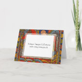 Het Venster van het Glas in lood van de Kathedraal Feestdagen Kaart (Achterkant)