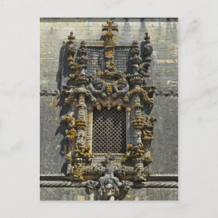 Het Venster van het Hoofdstuk in Tomar. Portugal Briefkaart