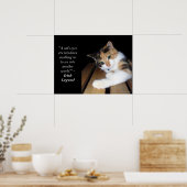 Het venster van katten ogen aan een andere wereld poster (Keuken)