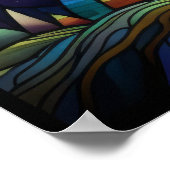 Het Vensterontwerp van het Glas in lood van de Ker Poster (Hoek)