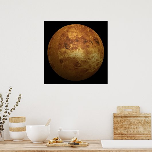Het Venus-effect van de planeet - 3D Poster (Keuken)