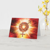 Het Venus & Mars verenigen zich Kaart (Gele Bloem)