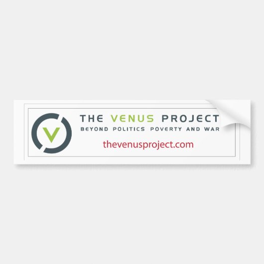 Het Venus-project Bumpersticker (Voorkant)