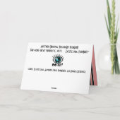 Het Venus van Vidi van Veni Feestdagen Kaart (Achterkant)