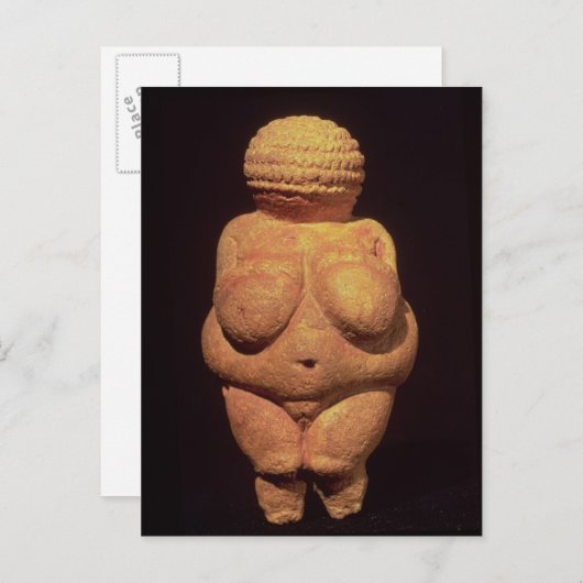 Het Venus Willendorf, vruchtbaarheidssymbool Briefkaart (Voorkant / Achterkant)