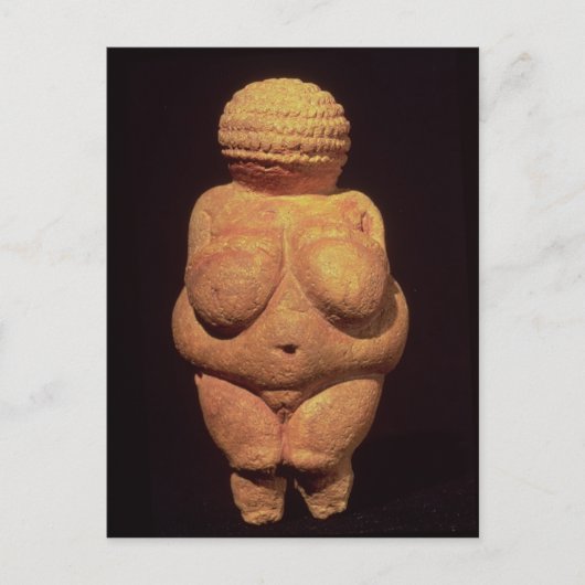 Het Venus Willendorf, vruchtbaarheidssymbool Briefkaart (Voorkant)
