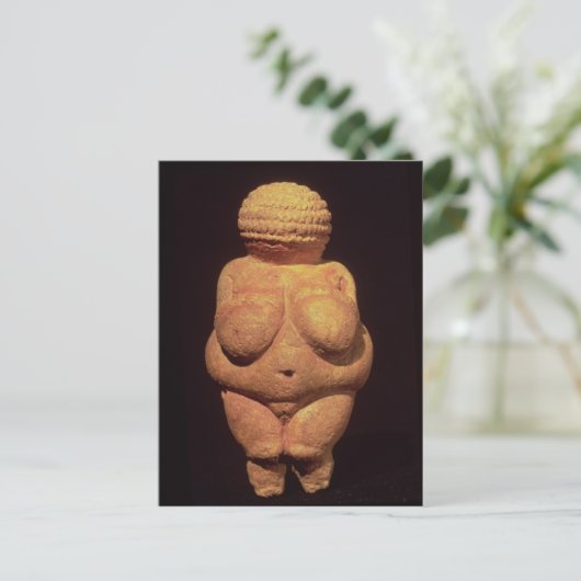 Het Venus Willendorf, vruchtbaarheidssymbool Briefkaart (Staand voorkant)