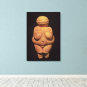 Het Venus Willendorf, vruchtbaarheidssymbool Canvas Afdruk (Insitu (Houten vloer))