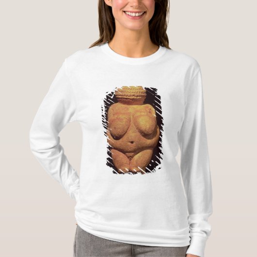Het Venus Willendorf, vruchtbaarheidssymbool T-shirt (Voorkant)