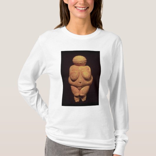 Het Venus Willendorf, vruchtbaarheidssymbool T-shirt (Voorkant)