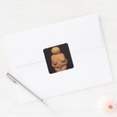 Het Venus Willendorf, vruchtbaarheidssymbool Vierkante Sticker (Envelop)