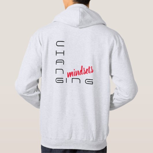Het veranderen Mindsets Man's gekookt Sweatshirt (Achterkant)