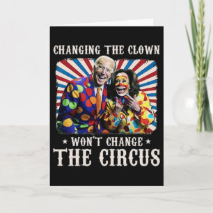 Het veranderen van de clown zal de circus Kamala n Kaart
