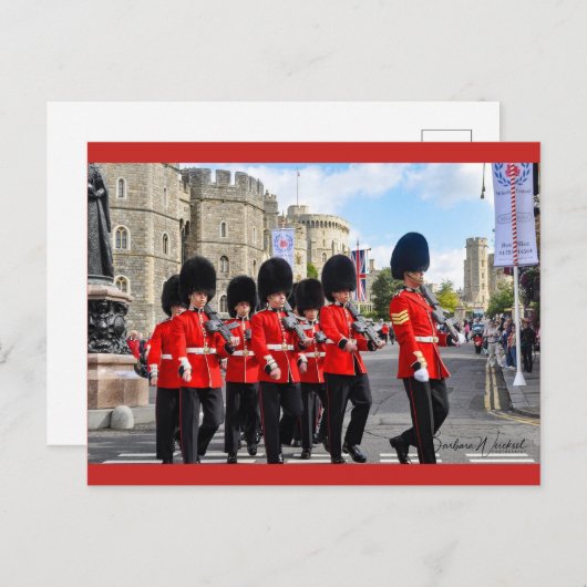 Het veranderen van de Garde in het Briefkaart van  (Voorkant / Achterkant)