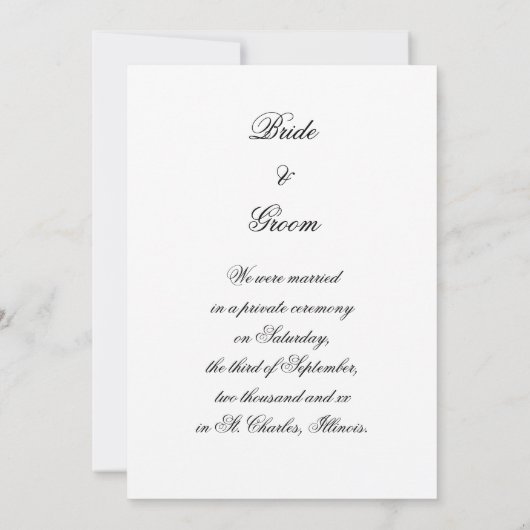 Het veranderen van het Marriage van Leaves / de Aa Aankondiging (Achterkant)