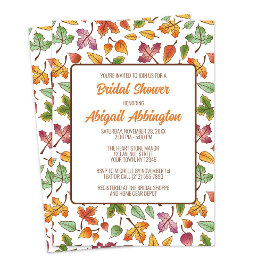 Het veranderen verlaat Herfst Vrijgezellenfeest Kaart