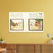 Het verbannen van Hagar en Ishmael Canvas Afdruk (Insitu (Woonkamer))