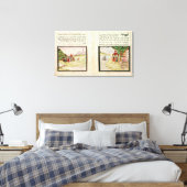Het verbannen van Hagar en Ishmael Canvas Afdruk (Insitu (Slaapkamer))