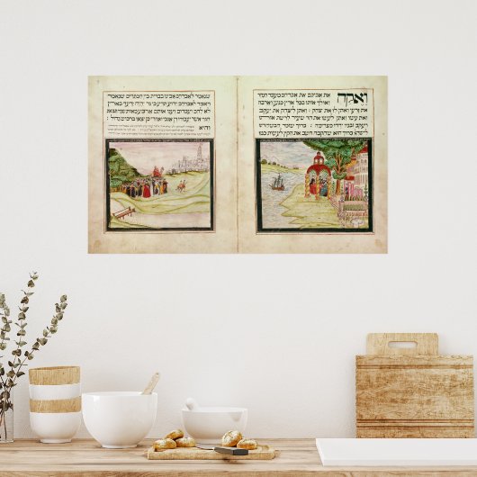 Het verbannen van Hagar en Ishmael Poster (Keuken)