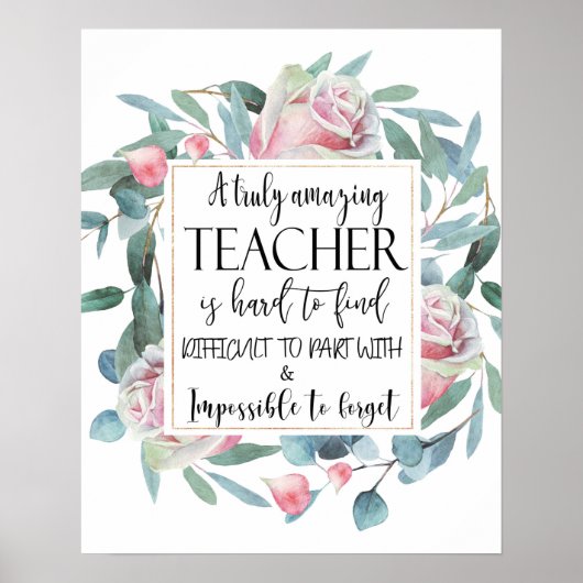 Het verbazingwekkende Poster van de Floral van de (Voorkant)