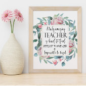 Het verbazingwekkende Poster van de Floral van de 