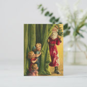 Het verbergen van Boom van de Kinderen van de Laag Feestdagenkaart (Staand voorkant)