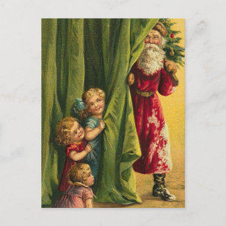 Het verbergen van Boom van de Kinderen van de Laag Feestdagenkaart